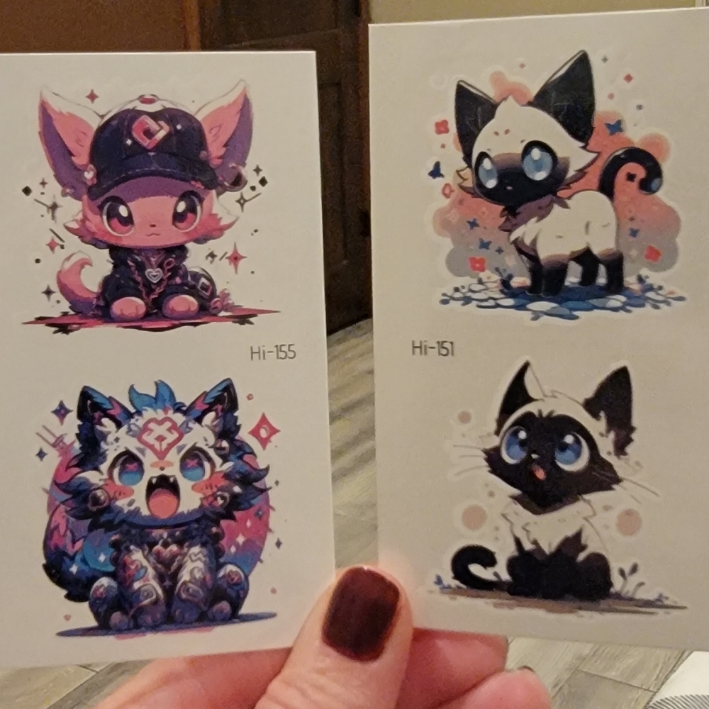 New Glow In The Dark Temporary Tattoos